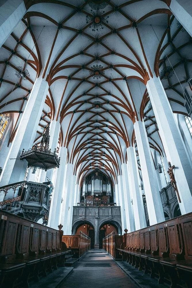 Thomaskirche Leipzig, Veranstaltungsort der Matthäus-Passion.