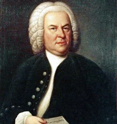 Farbporträt von Johann Sebastian Bach.